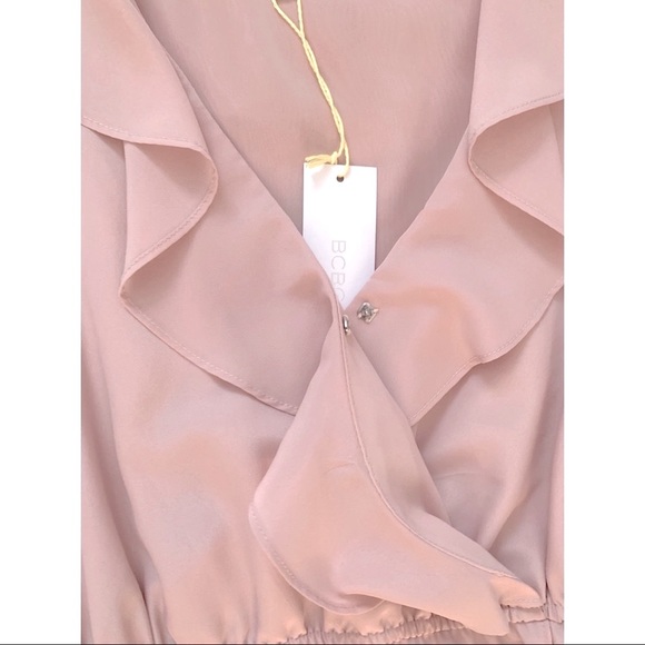 BCBGeneration Ruffle Mini Wrap Dress - Picture 3 of 4